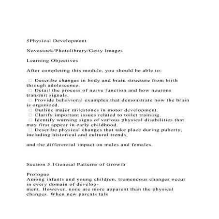 Physical development of infants and toddlers part 1 | PPTX