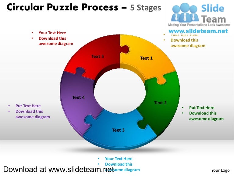 8 Piece Pie Chart Template