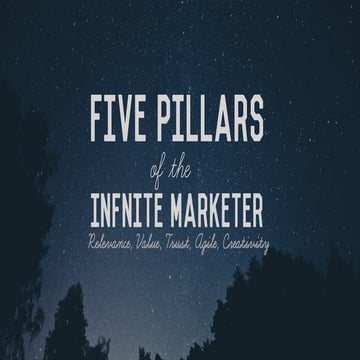 5 pillars of the Infinite Marketer 
