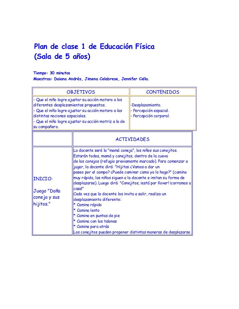 planeamiento de clases