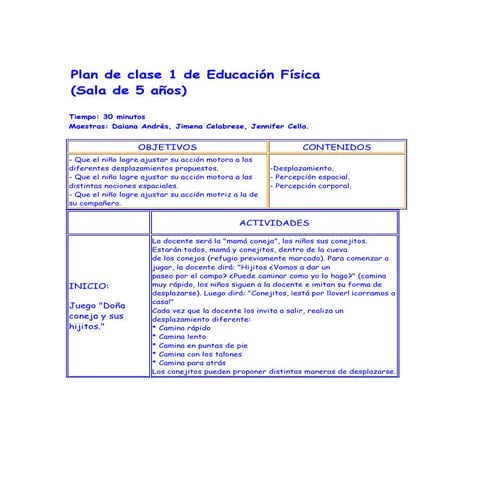 ¡5 planes de clase de educación física!