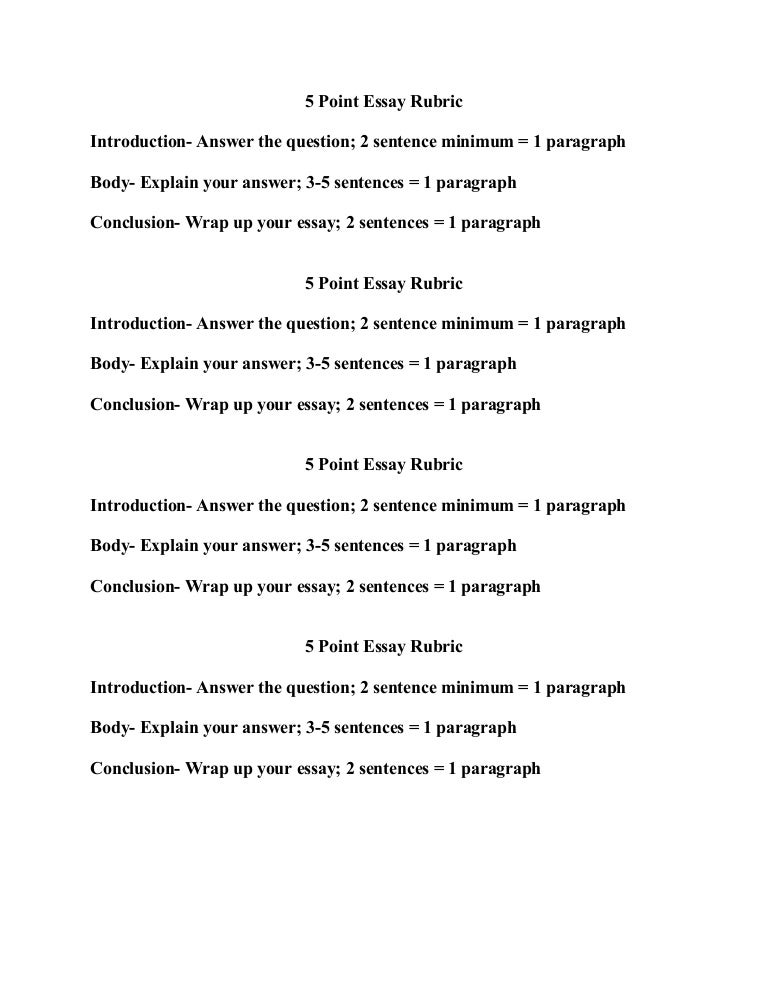 1 paragraph essay
