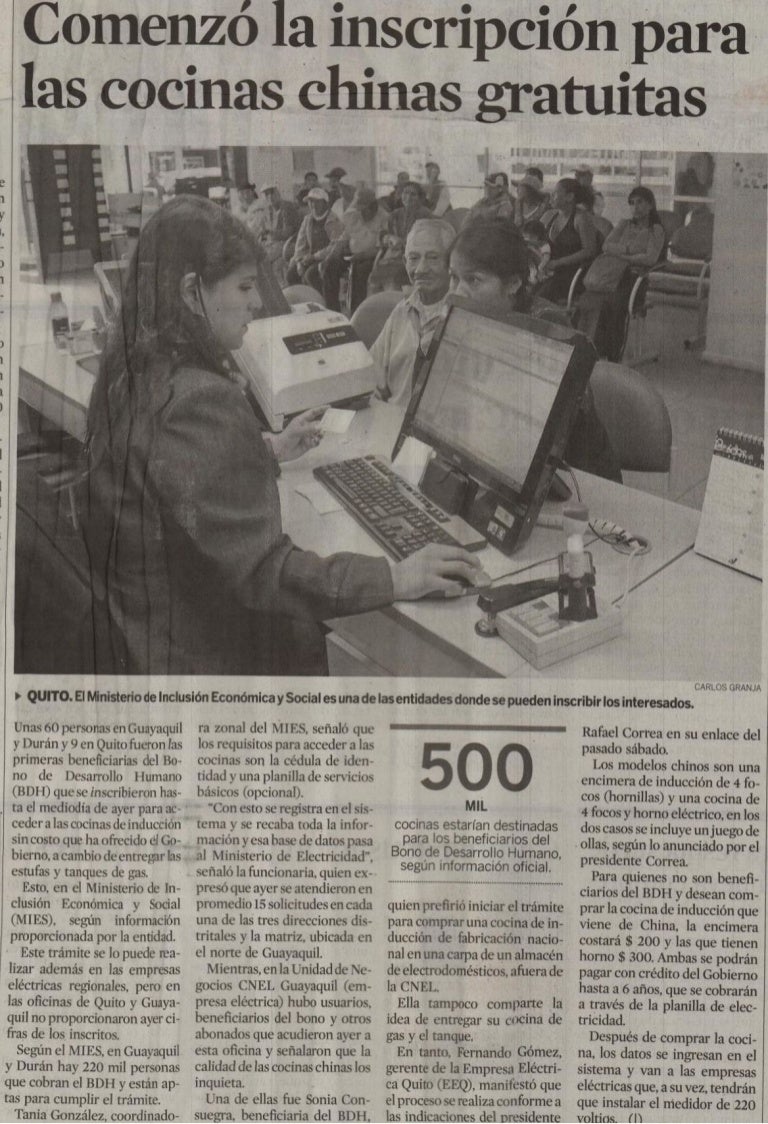 Comenzó la inscripción para las cocinas chinas gratuitas