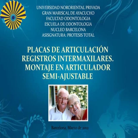 Relaciones Intermaxilares, Montaje en Articulador Semi-Ajutable