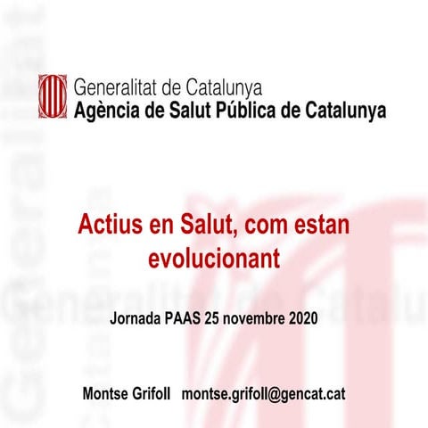 Presentació Mapa d'Actius Montse Grifolll