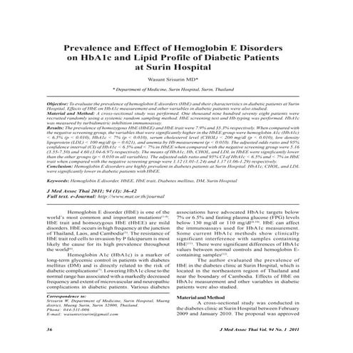 Correlation of Glycated Hemoglobin (Hba1c) and Serum Uric Acid in Type ...