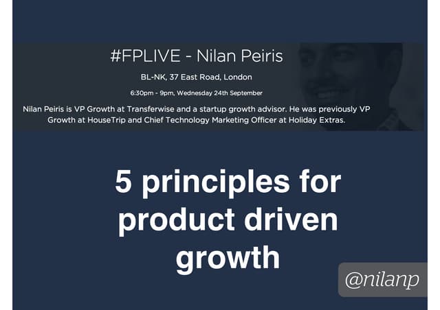 5 principles for product driven growth