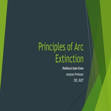 Principles of Arc Extinction and Circuit Breaker Characteristics in ...