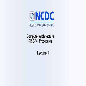 Procedures in Assembly Language in RISC V