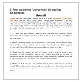 22 Professional Voicemail Greeting Examples For Recording – RRXTV
