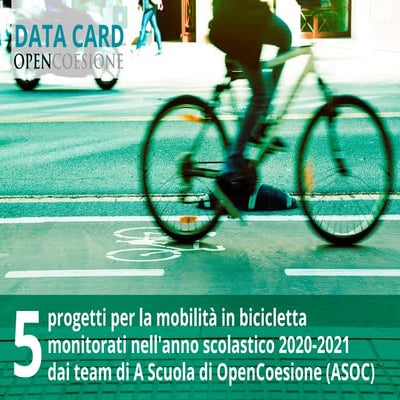 5 progetti per la mobilità in bicicletta monitorati nell'anno scolastico 2020...