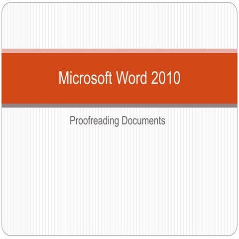 5 proofreading documents