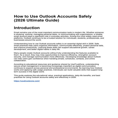 Outlook training slides | PPTX