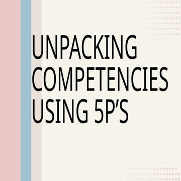Five PS_LEARNING of the COMPETENCIES.pptx
