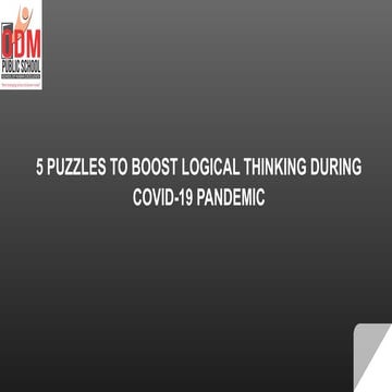5 puzzles to boost logical thinking during covid 19 pandemic