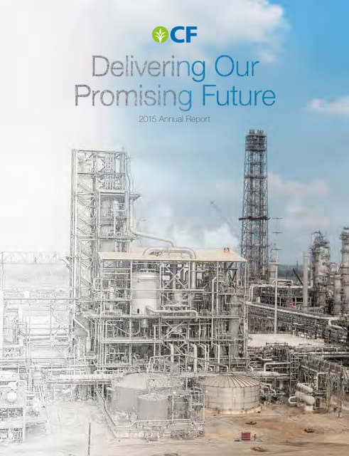 cf industries 2015 annual report ammonia