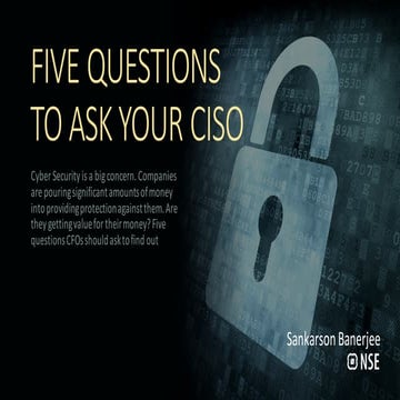 CFO Forum: 5 questions for your CISO