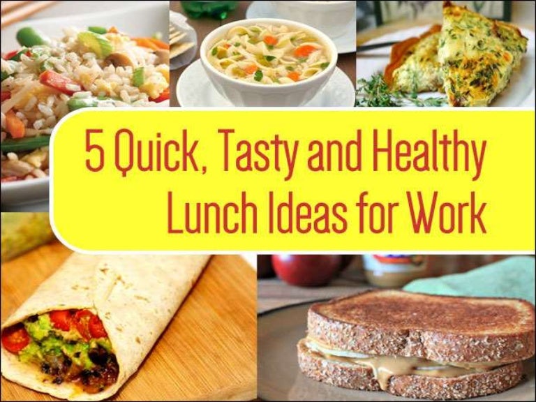 5 healthy lunch ideas for work that are home cooked