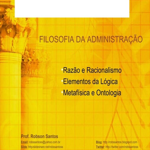 Razão Lógica e Metafísica