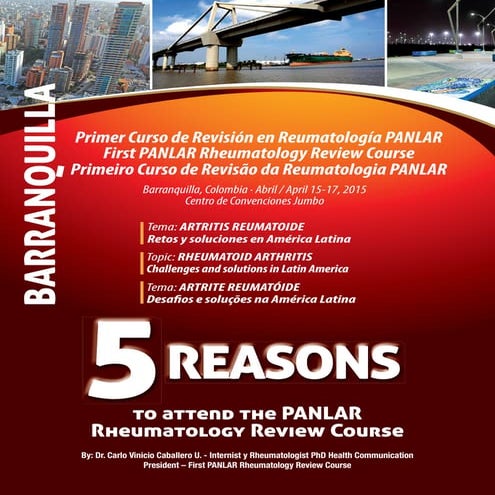 5 reasons to attend the First Panlar Rheumatology Review Course
