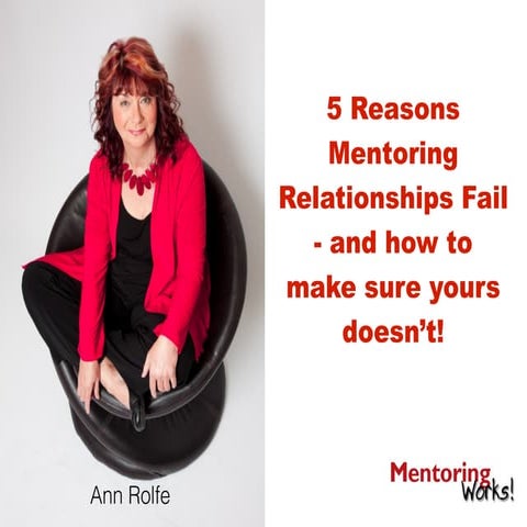 5 reasons mentoring relationships fail