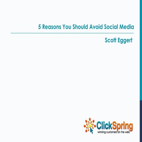 5 Reasons You Should Avoid Social Media