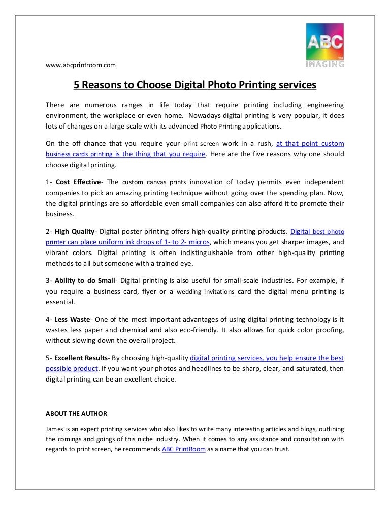 high quality digital printer