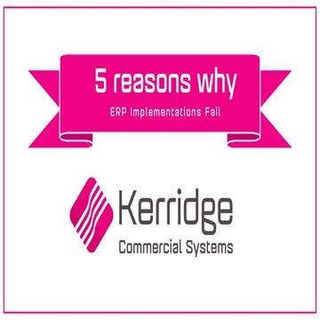 5 reasons why erp implementations fail