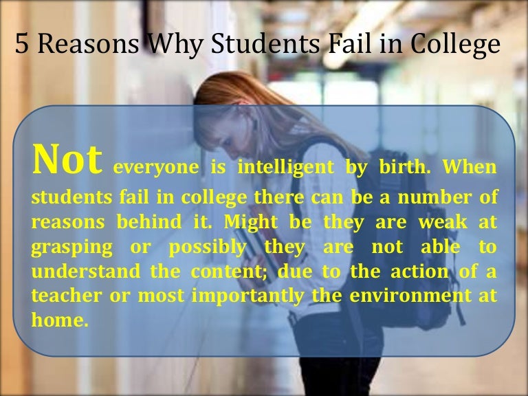 5 reasons why students fail in college