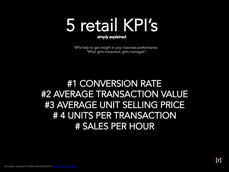 5 retail simple kpi's
