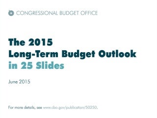 The 2015 Long-Term Budget Outlook for the U.S.