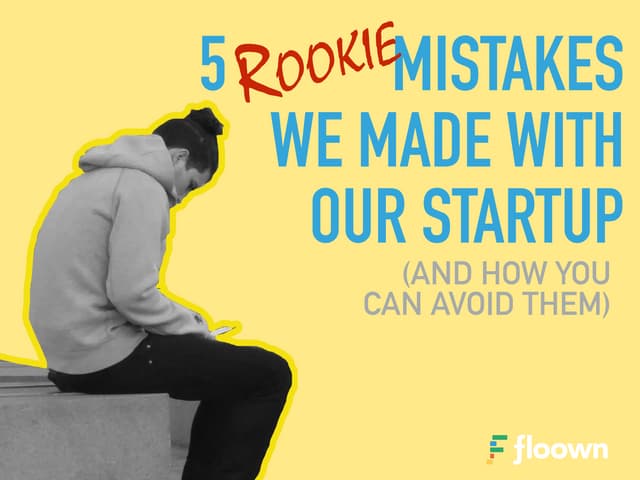 5 ROOKIE MISTAKES you should ABSOLUTELY not make