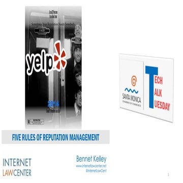 SM Chamber of Commerce TechTalk: 5 Rules of Reputation Management