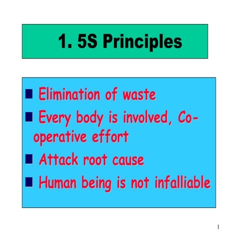 5s-Training ppt is used by industries to improve work place