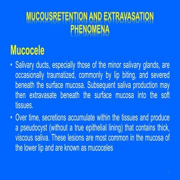 Lecture 5 Diagnosis and management of salivary gland disorders Part 2