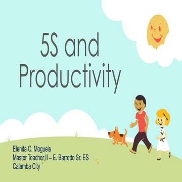 5 s and productivity ( Values Formation )