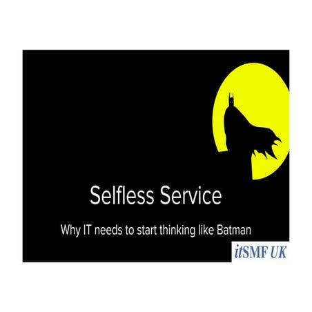 Sanjeev NC - A selfless approach to self-service and service management
