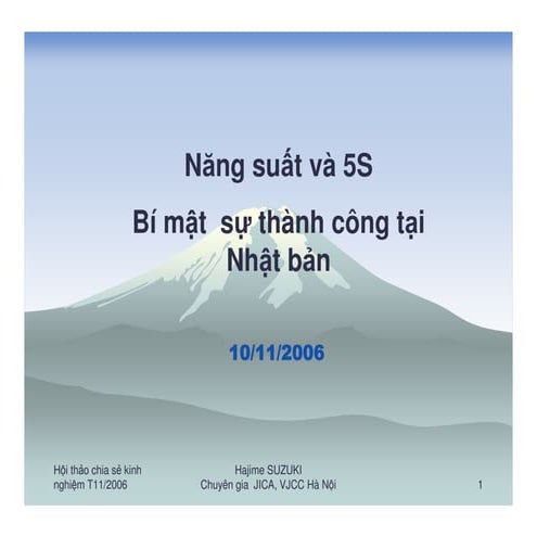 5S Bí Mật Thành Công Từ Nhật Bản