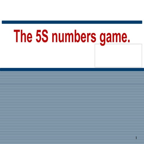 5S numbers game | PPTX