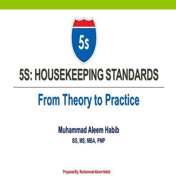 5S Housekeeping Standard