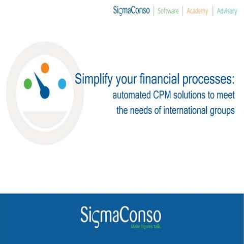 Sigma Conso Consolidation & Reporting | PDF