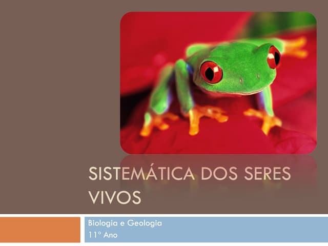 (5) sistemática dos seres vivos