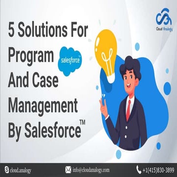 5 Solutions For Program And Case Management By Salesforce