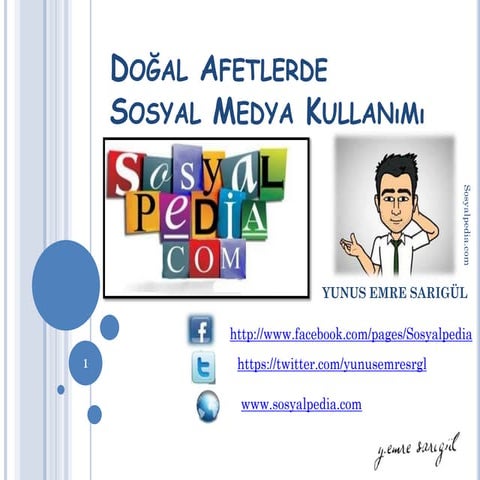 sosyal medya ve afet yönetimi