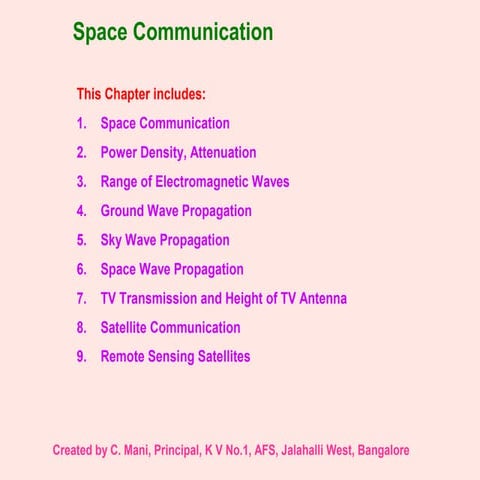 Communication - Space Communication Class 12 Part-5