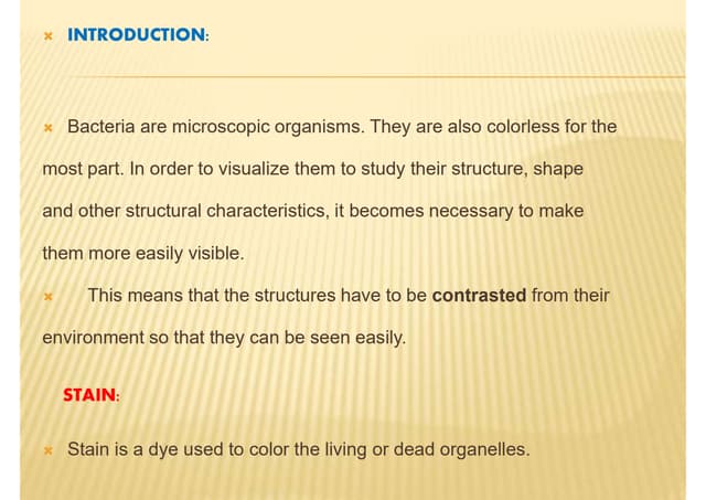 5. Staining techniques (Microbiology)