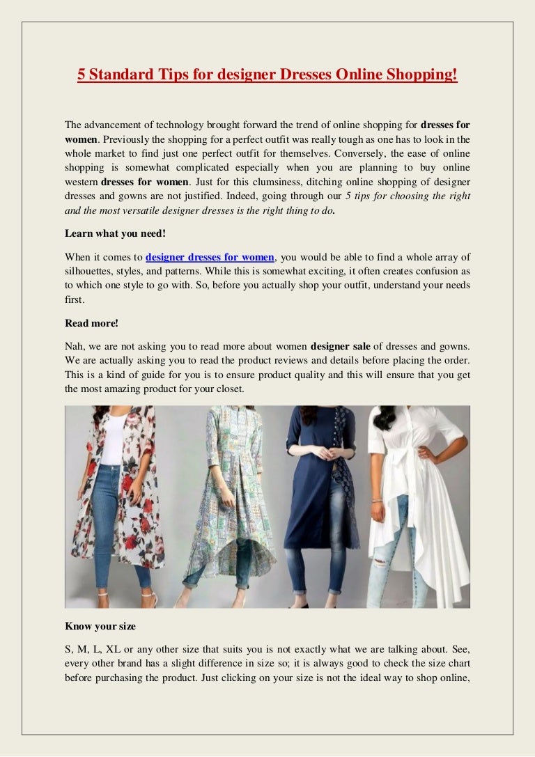 designer dresses online shopping