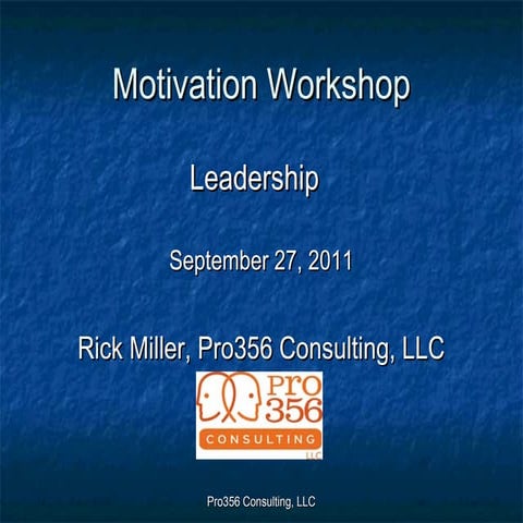 5 star motivation workshop