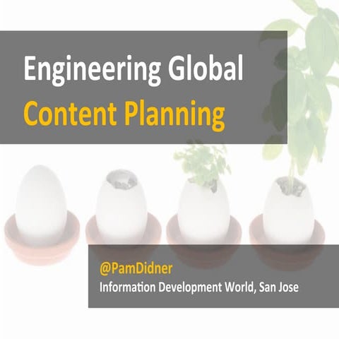 Engineering Global Content Planning - Pam Didner