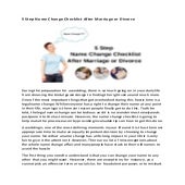 5 step name change checklist after marriage or divorce